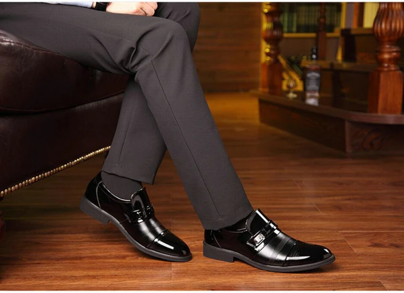 Men's Business Shoe Oxfords For Mens Shoes Casual Mens Dress Shoes' Breathable Oxfords Formal Shoe Men Casual Shoes Plus Size 48 (4)