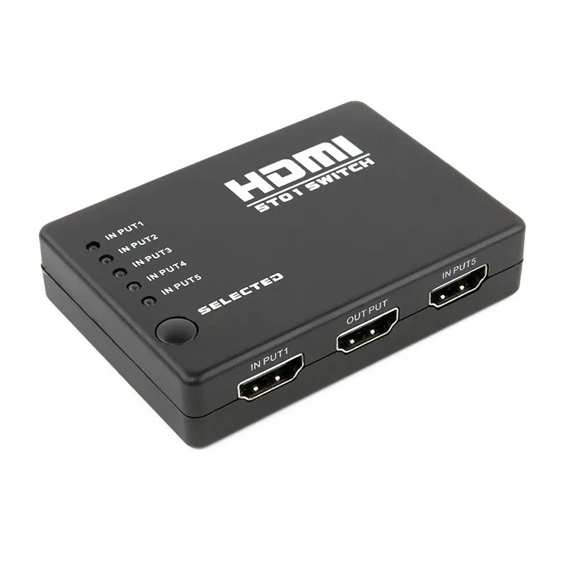 5 портов HDMI сплиттер HD к 1080P в 1 совместимый для HD-DVD SKY-STB PS3 Xbox 360 ТВ адаптер кабель |