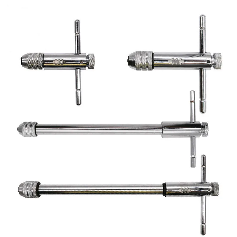 

Forward And Inverse Adjustable Ratchet Taps Wrench Wire-Tapping Wrench T-Type Extended Taps Tapping Tool