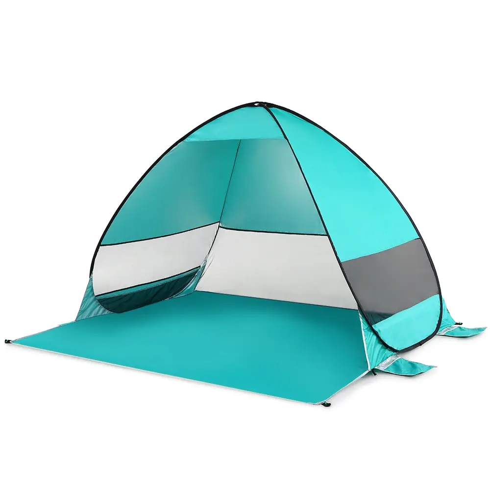 Oudoor Сверхлегкий Палатка автоматический Pop Up Палатка ветрозащитная Водонепроницаемый для пляжного зонтика походы, рыбалка, пеший туризм навес для защиты от солнца