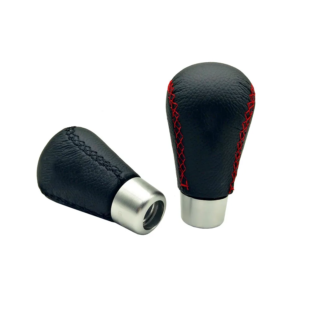Universal Manual Leather Shifter Shift Knob Cover Stitch MOMO Shifter