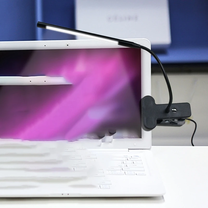 Usb Led Настольная лампа с зажимом, Гибкая Настольная лампа для прикроватной тумбочки, чтения книг, учебы, работы в офисе, детский ночной Светильник