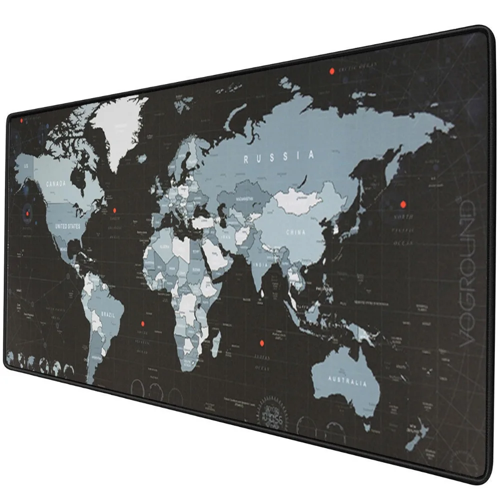 

VOGROUND Large Mouse Pad New World Map Gaming Mousepad Anti-slip Rubber Big Mouse Mat Mause Pad Keyboard Desk Mat for Game
