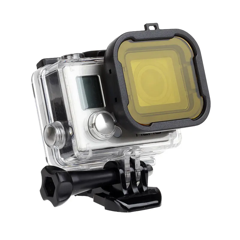 Набор фильтров для объектива Gopro Hero 3 + 4 цвета|Чехлы экшн-камер| |