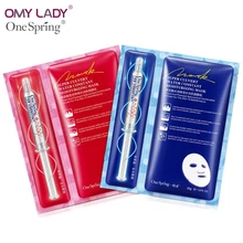 OMY LADY ONE Весенняя гиалуроновая Кислая вода маска для лица приукрашающая влажный тип Daub эссенция глубоко увлажняющий отбеливающая маска массаж лица