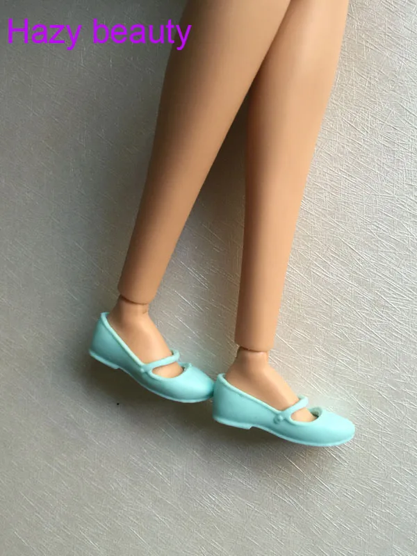 В кукольном стиле; обувь на плоской подошве; зеленая обувь для куклы BB с плоским дном BBI375 - Цвет: C2C