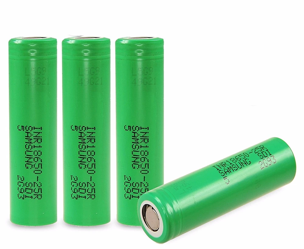 

Original ForSamsung INR18650 25R 20A discharge lithium batteries 18650 2500mah rechargeable battery