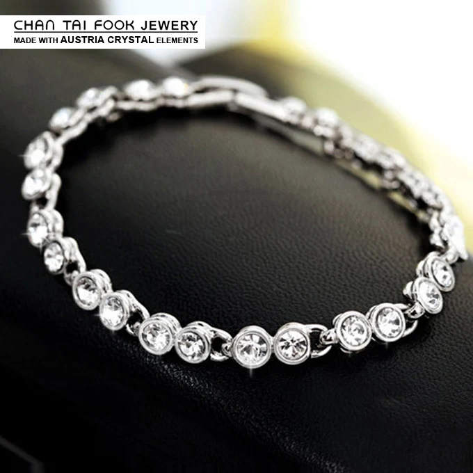 Ireacess New Luxury Hand Chain Wedding Bracelet With Sterling Silver Ireacess New Luxury Hand Chain Wedding Bracelet With Sterling Silver Color Charm Bracelets Bangles Jewelry For Women In From