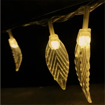 5 M 28 LED blad Lichtslingers Met EU Plug Fairy Guirlande Decoratie Home Party Bruiloft Vakantie Pasen Dag Verlichting 5 M 28 LED blad Lichtslingers Met EU Plug Fairy Guirlande Decoratie Home Party Bruiloft Vakantie Pasen Dag Verlichting
