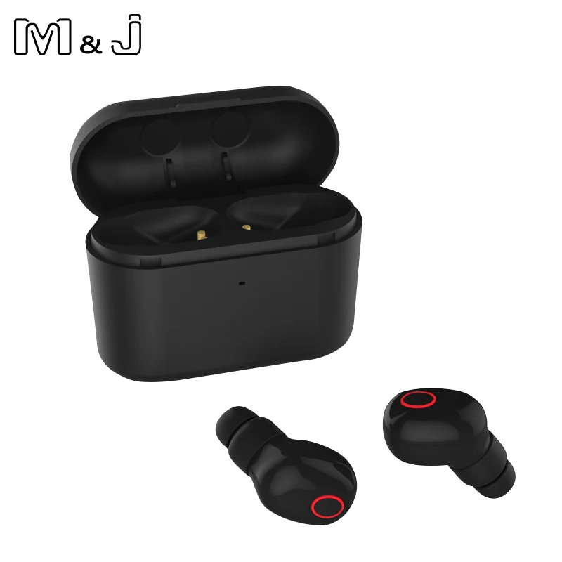 

M&J F12 Bluetooth Earphone with Mic True Wireless Stereo Earbuds with Charging Box Power Bank Mini Earpiece for iPhone Samsung