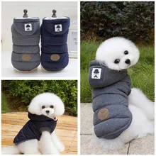 Высококачественная новая зимняя одежда для собак серая одежда для домашних животных Современная стильная курта для собак хлопковая стеганая одежда для собака домашнее животное