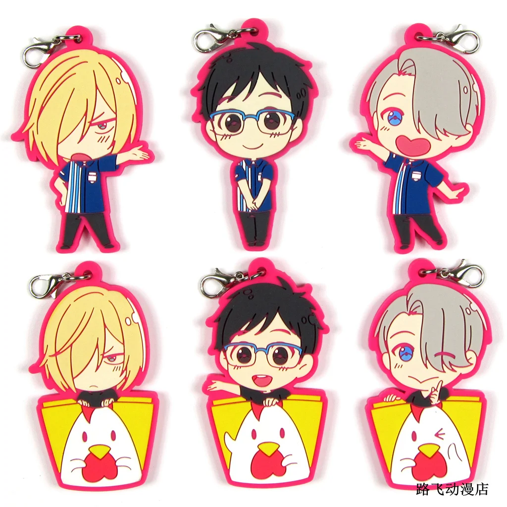 Юрий! На ледяную экшн фигуру Юри Katsuki Victor Nikiforov аниме модель резиновый брелок