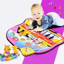 Большой детские музыкальные ковры музыка пианино играть коврики клавиатура Playmat головоломки для раннего развития игрушечные лошадки для детей