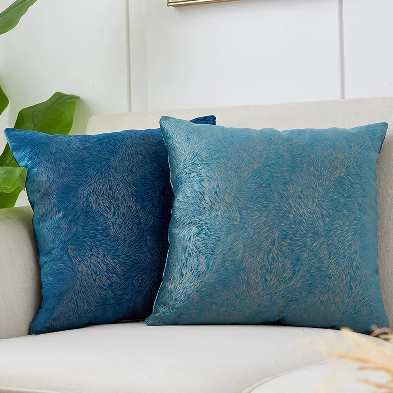 teal gold cushions