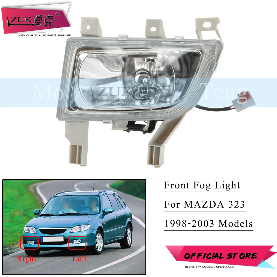 

For Mazda 323 Familia Protege BJ 1998 1999 2000 2001 2002 2003 Front Bumper Fog Light Fog Lamp Foglight Foglamp Reflector