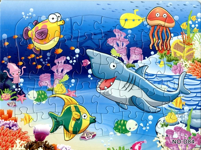 8 Buah Set 40 Buah Kartun Animasi Dunia Laut Puzzle Penyu Hiu Lumba Lumba Hewan Laut Jigsaw Puzzle Mainan Puzzle Toy Animal Jigsaw Puzzlespuzzle World Aliexpress
