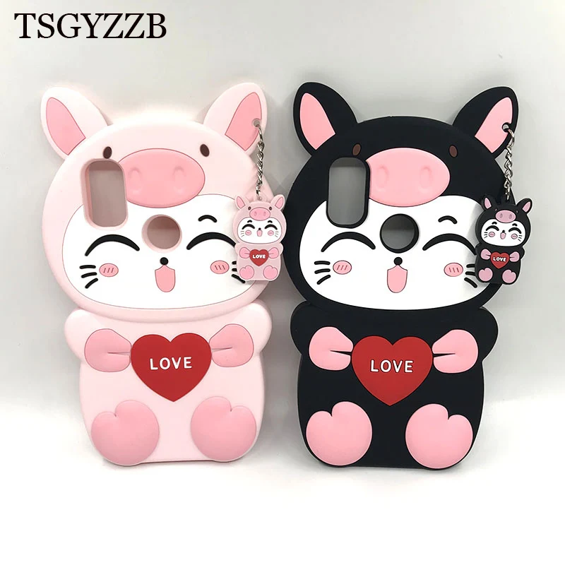 

Cute Silicone Phone Case For Xiaomi Redmi Note 5 7 Pro 6 6A Y2 S2 Mi 6X Mi6x MiA2 A2 Case Cartoon Couples Animal Cat Cover