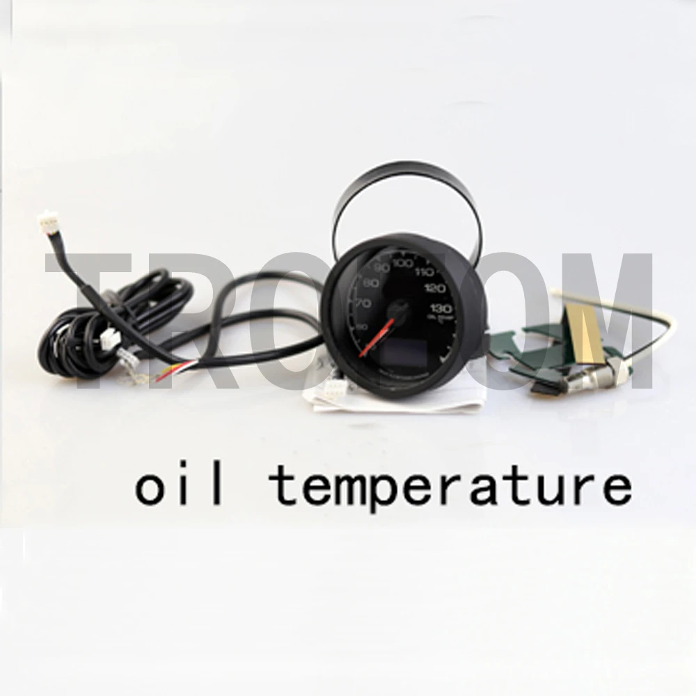 Universal Racing Gauge Oil temperature Gauge GReddi 7 Light Colors LCD Display With Voltage Meter 62mm 2.5 Inch With Sensor