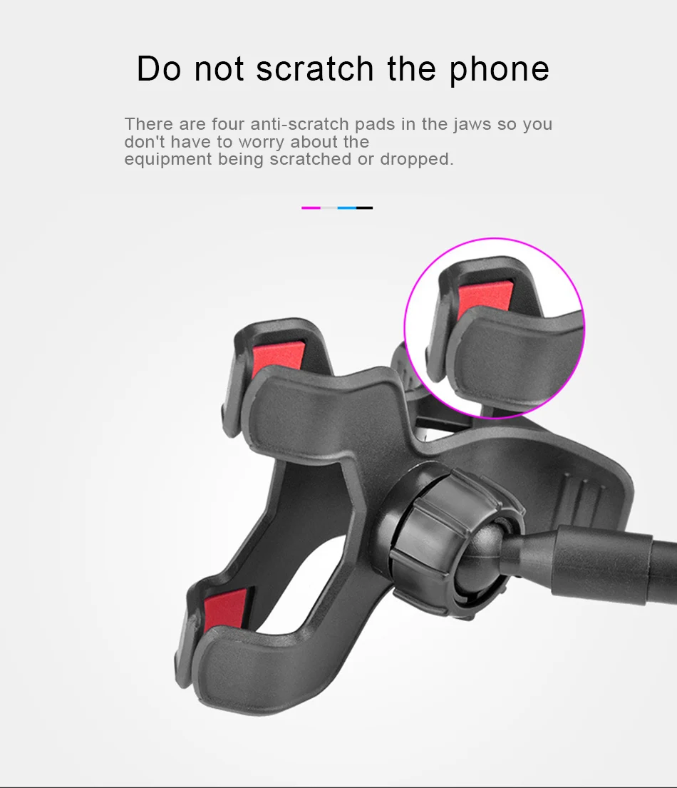 !ACCZEE Long Arm Adjust Lazy Neck Mount Phone Stand Holder For iPhone Universal 360 Degree Flexible Rotate BedDesktop Bracket (6)