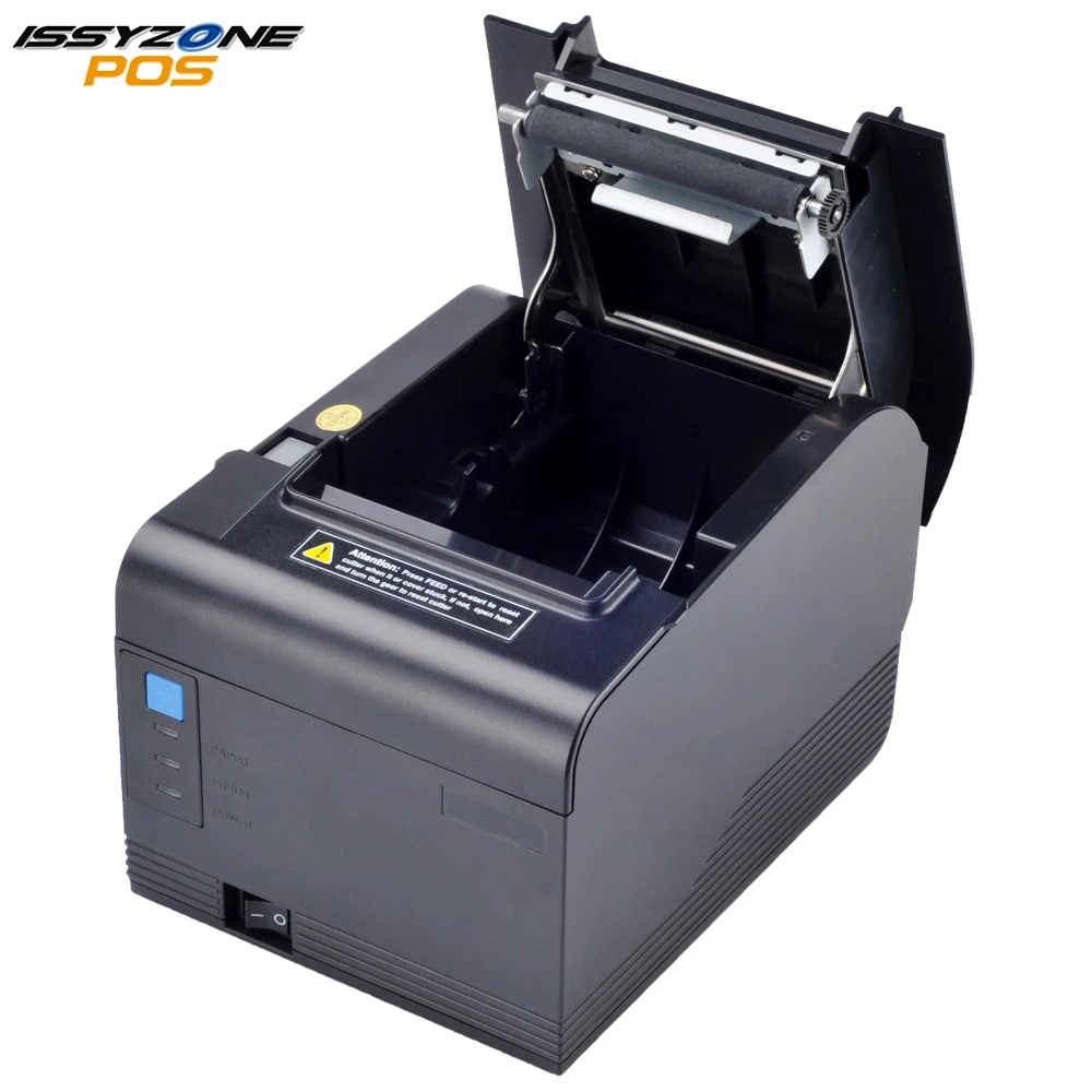 IssyzonePOS استلام الحرارية طابعة 80 مللي متر قاطع آلي النظام المطبخ جدار طابعة باركود دعم درج للنقود شعار طباعة ويندوز