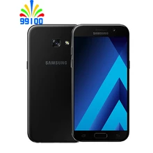 Original remodelado samsung galaxy a5 2017 a520f 5.2 polegada 3gb + 32gb único/duplo sim octa núcleo 4g-lte desbloqueado telefones celulares