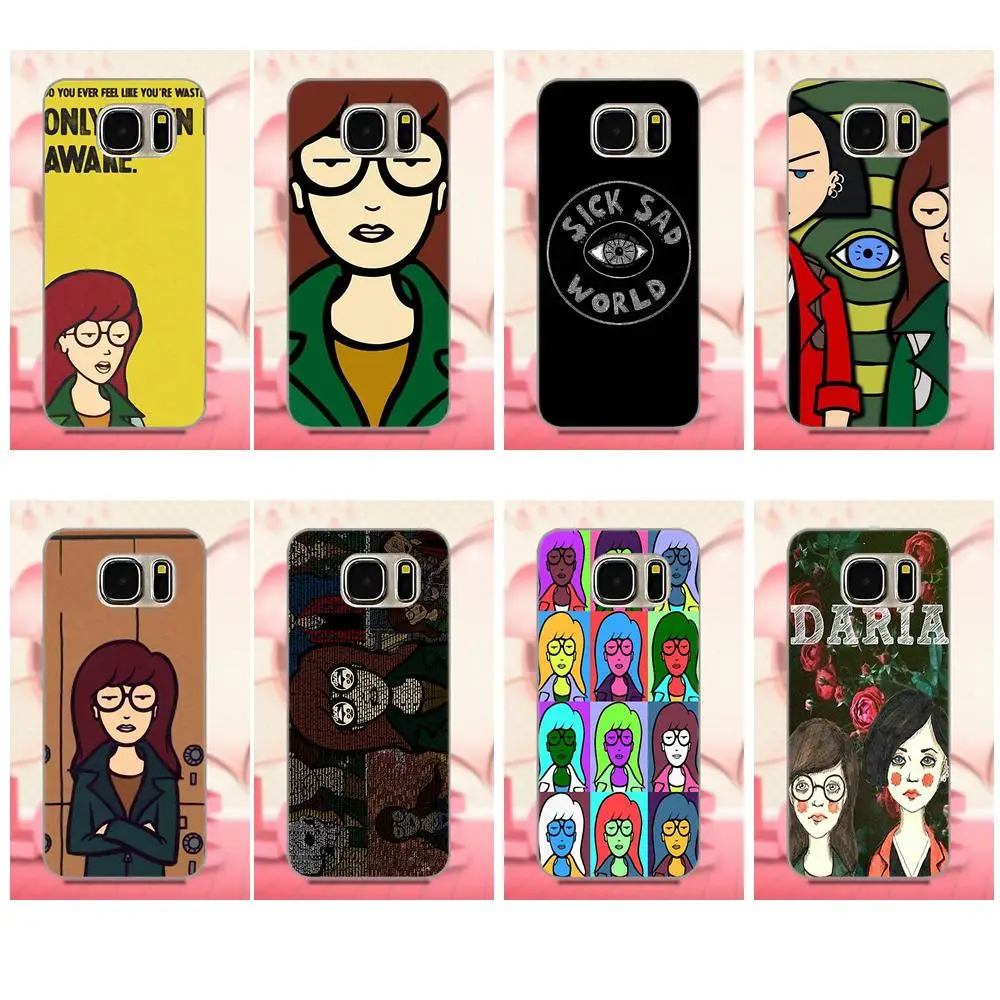 

Bixedx Daria Mtv Design TPU Cute Case For Apple iPhone 4 4S 5 5C SE 6 6S 7 8 Plus X Galaxy Grand Core II Prime Alpha