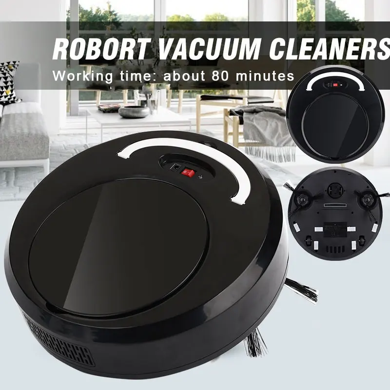 

Smart Vacuum Cleaner Auto Sweeping Robot Household Dust Carpet Cordless Home Rechargeable Brush Automatic Hair Mopping