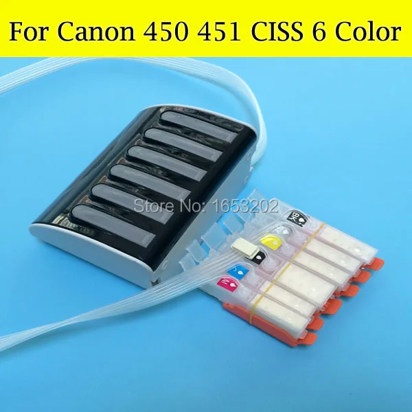 

PGI450 CLI451 CLI451GY PGI450XL CLI45XL CLI451GYXL CISS SYSTEM For Canon PIXMA MG6340 With Tube Tubo