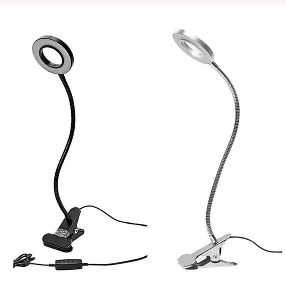 

Flexible 3000k 4000k 6000k 10 Levels Dimming LED Book Light USB Clip-on Eye Protection Bedroom Reading Lamp Make Up Lamp