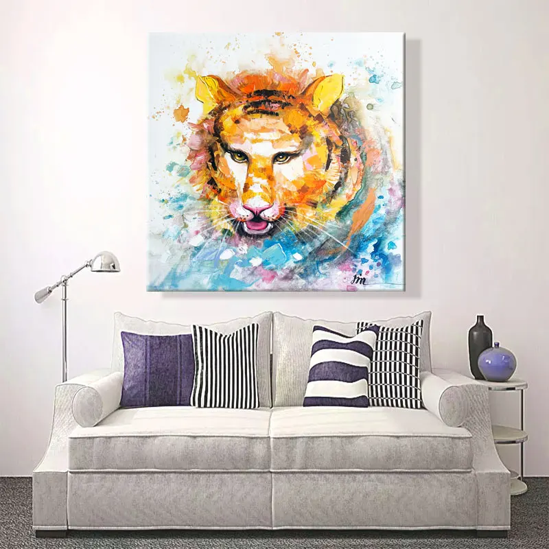 Online Farbe durch zahl kunst malerei durch zahlen riotous mit farbe vogel cattle Elefant Tiger katze Tinte malerei Füllung und färbung