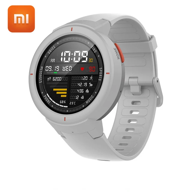 

Amazfit Verge English Version Smartwatch 1.3-inch AMOLED Screen Dial & Answer Calls Upgraded HR Sensor GPS Smart Watch