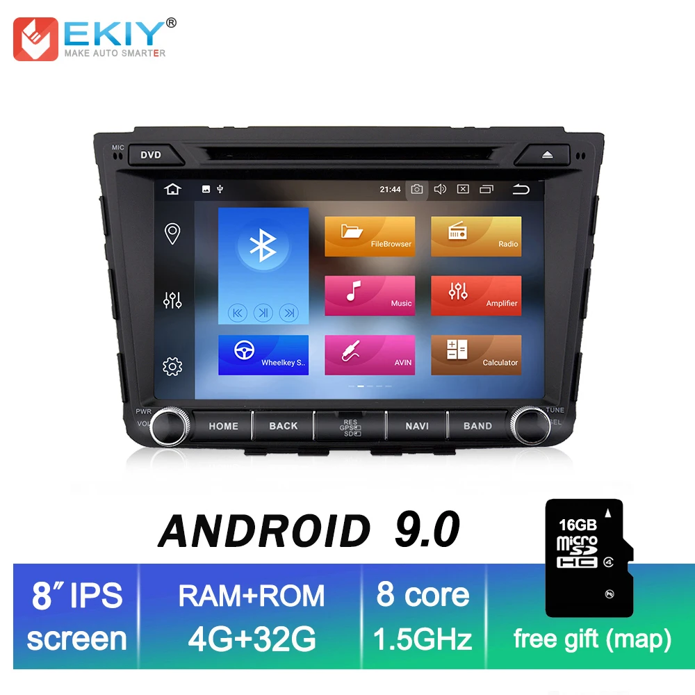 EKIY ips 2 Din 4G+ 32G Android 9,0 автомобильный DVD мультимедийный плеер для hyundai IX25 Creta gps Навигация стерео Авто радио WiFi BT OBD