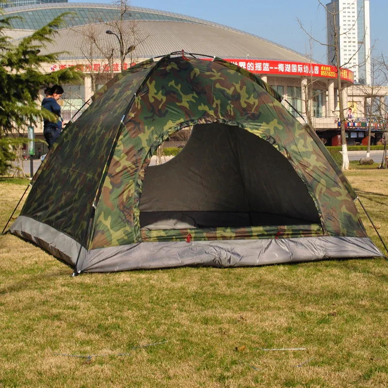 VILEAD Outdoor Camping Camouflage Tent 3-4 People Camping Tent Ultraviolet-proof Spacious and Good Ventilation Stabilization VILEAD Outdoor Camping Camouflage Tent 3-4 People Camping Tent Ultraviolet-proof Spacious and Good Ventilation Stabilization