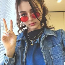 Small Oval Gold gray  Sunglasses For Women Luxury 2019  Men Brand Designer Eyewear Shades Ladies Alloy Sun Glasses UV400 Eyegla