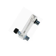 3-15л/мин 1/" BSP Женская Резьбовая панель ПММА тип газа Поплавковый расходомер воздуха ротаметр расходомер с регулируемым клапаном