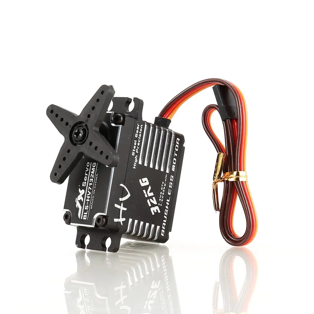 

JX BLS-HV7132MG 32KG Metal Steering Digital Gear HV Brushless Servo with High Voltage for RC Car Robot Airplane Drone HOT!