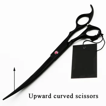 

8" Stainless Steel Curved Blade Scissors Unique Downward Scissors Pet Dog Grooming Scissors Shears Pet Scissors Dogs Product
