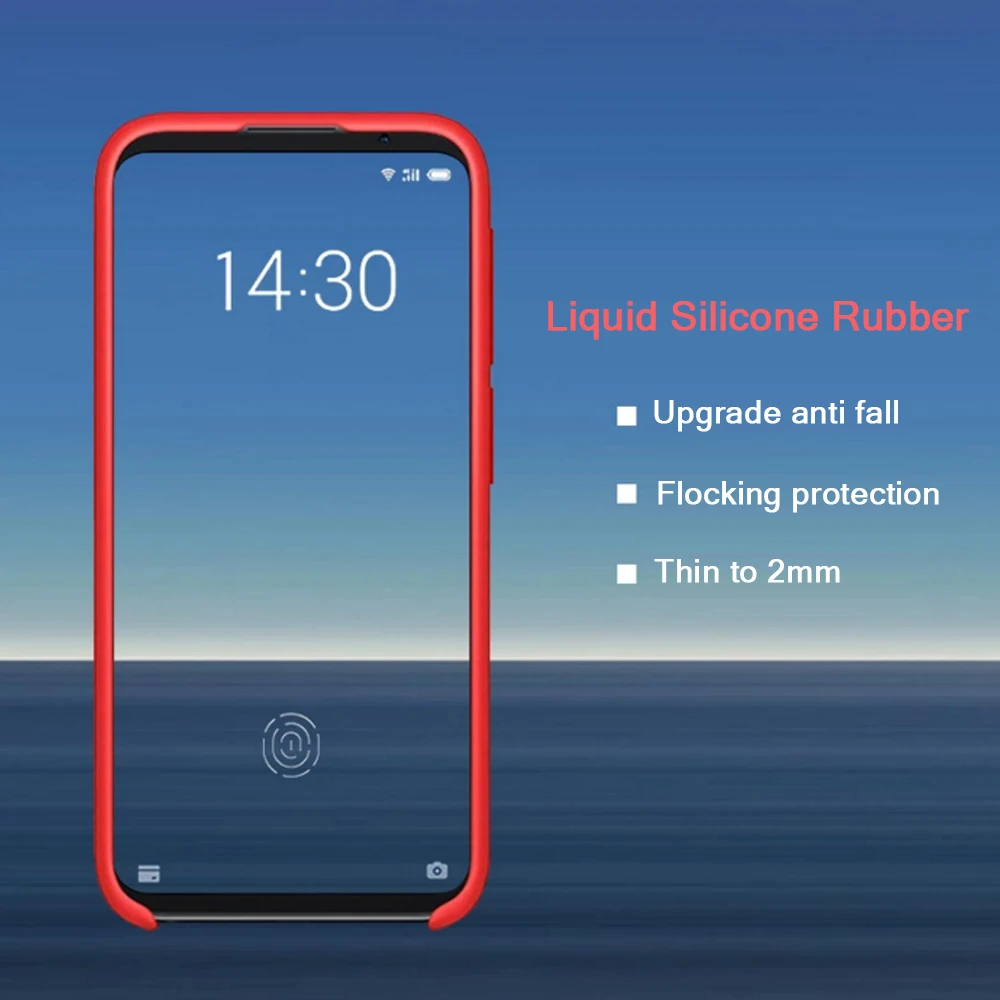 Чехол для Meizu 16th чехол из жидкого силикона тонкий матовый мягкий чехол для мобильного телефона Чехлы для MeiZu 16th 16 Ом полное покрытие противоударный чехол