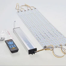 52cmX длина светодиодное освещение трубчатая потолочная лампа Светодиодная лента диммер пульт дистанционного управления с памятью IC схема Алюминиевая СВЕТОДИОДНАЯ панель