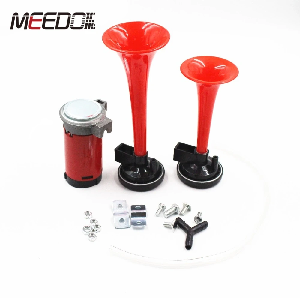 MEEDO New universal Loud Dual Trumpet Air Horn 12 V
