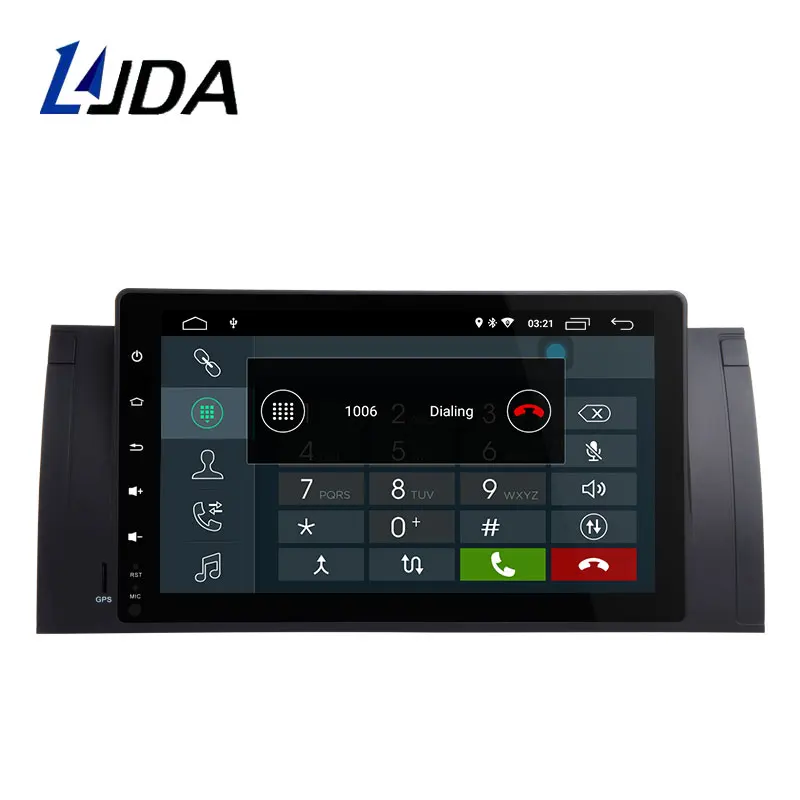 Excellent LJDA 9 Inch 1 Din Android 9.0 Car Radio For BMW E39 X5 M5 E53 Car Multimedia Player Stereo Auto Audio GPS Video Canbus 2G+16G 1