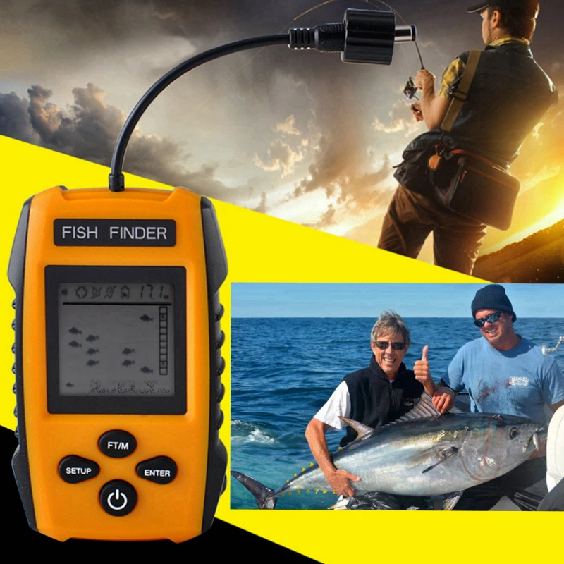 

Echo Sounder Portable Fish Finders Sonar Alarm Fish Finder Sensor Depth Finder Transducer Fish Finder Gph Finding Fish