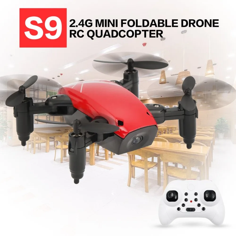 S9 S9W Складная RC Мини Drone Карманный Дрон Micro Drone вертолет с WI-FI FPV 0.3MP Камера 360 градусов Дрон