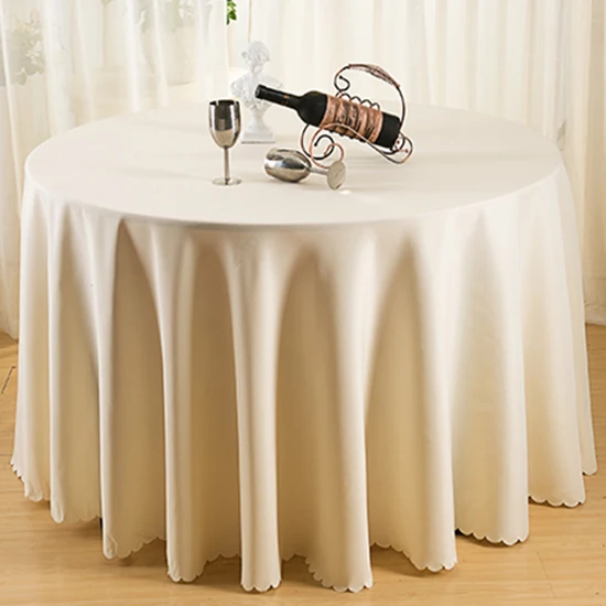 Скатерти для свадебного стола, банкетный раунд, скатерти, белые, гладкокрашеные скатерти, скатерти для стола - Цвет: Ivory
