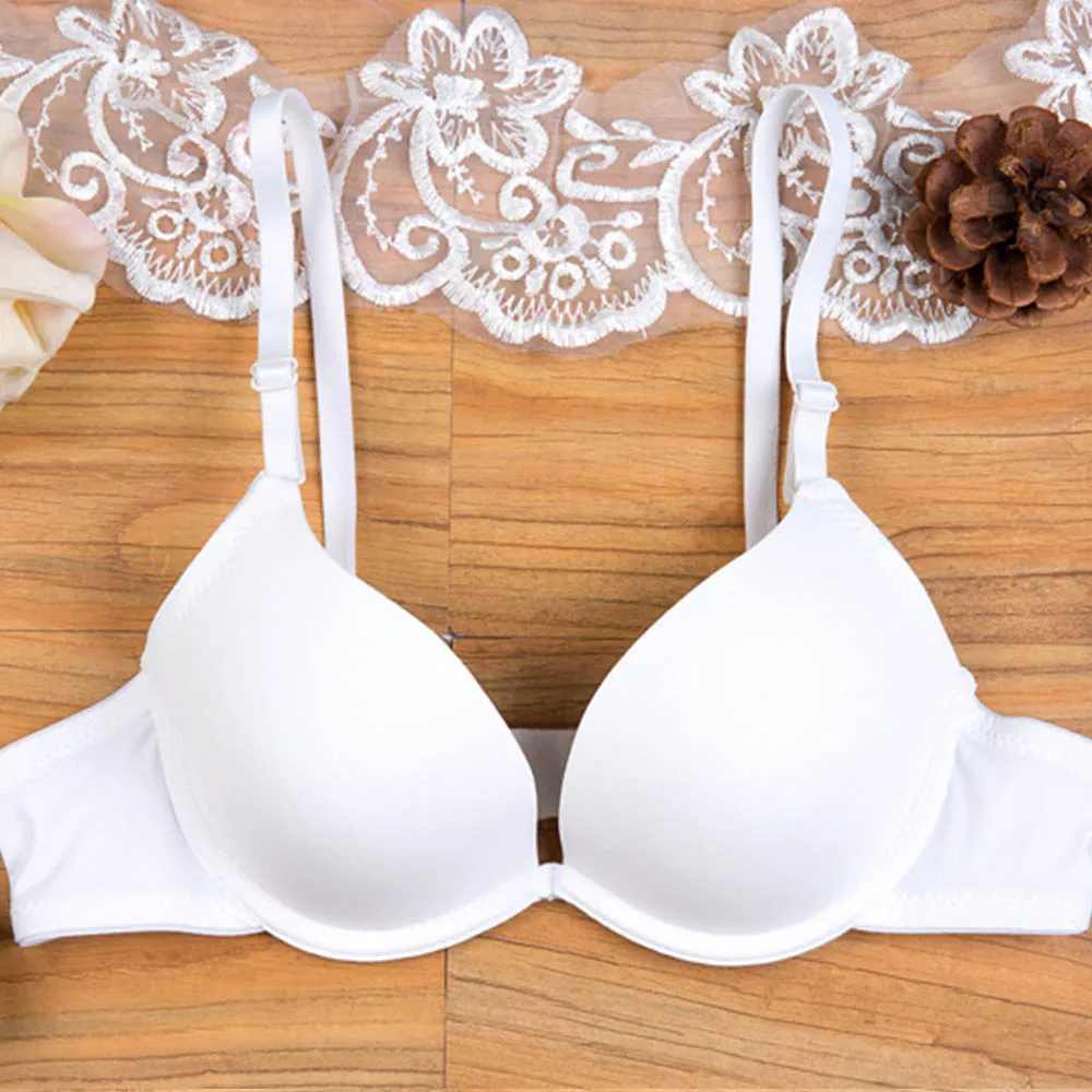 Sexy Womens Lingerie Small Breasts Deep V Brassiere Support bra Underwired bralette Padded Bh top 28-36 AA A B Cup