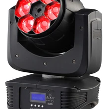 Новое поступление diamond Увеличить LED Moving головной свет 6 шт. 15 Вт 4in1 LED перемещение головы луч эффект, уникальный Объектив Угол луча DMX 15 канала