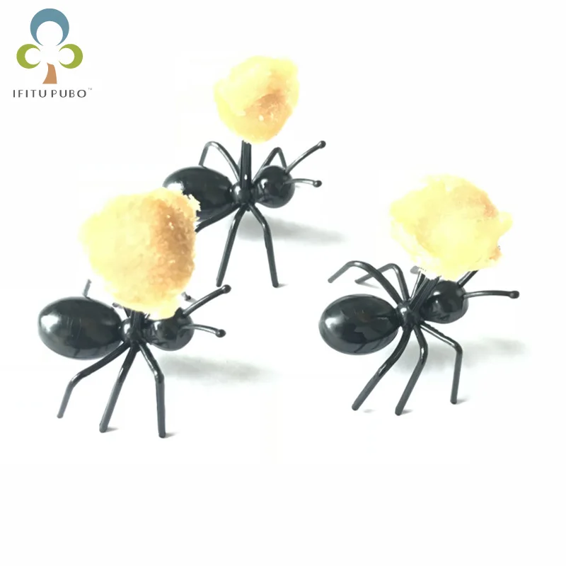 

6Pcs/set Ant fruit fork ant bento fork Plastic Cake Dessert Forks Animal Tableware for Party Decoration Hardworking ant RQX