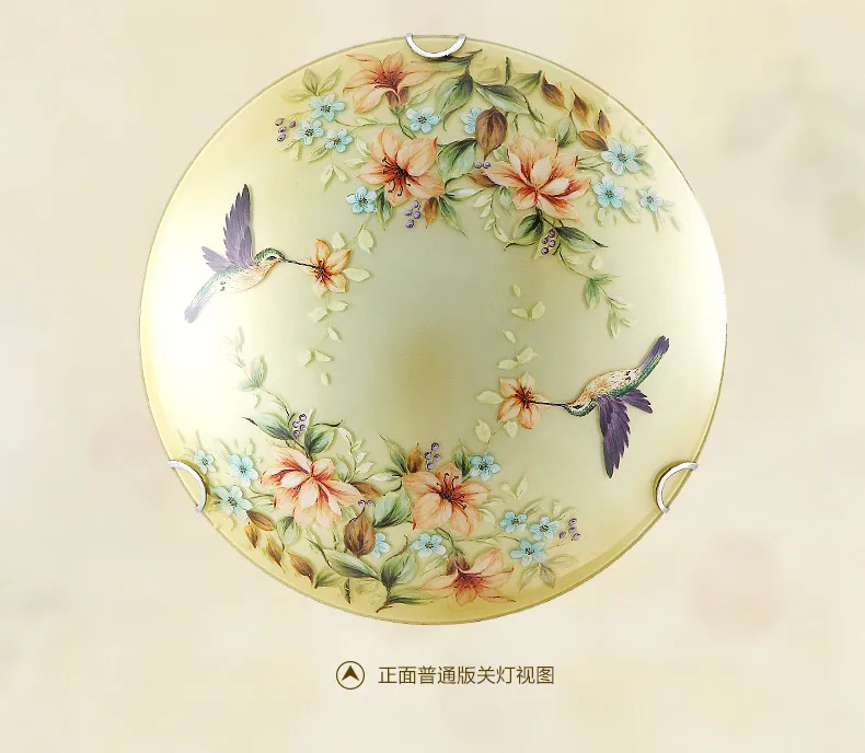 

Free shipping chinese style Ceiling Lamps Designers Glass Flush Mount Lighting Fixture for Living Room / Bedroom