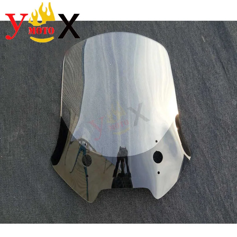 

Sport Bike Motorcycle Clear 4MM Rise Windshield Windscreen Deflector Airflow For KAWASAKI VERSYS 650 1000 2015-2017 2016