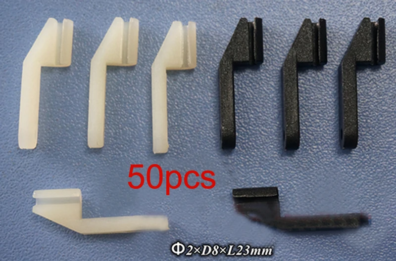 50PCS DIY Aircraft Model Parts Plastic Rod Head Aperture 2mm Connector Used to Connect /Rudder Angle/Servo Steering Arm | Игрушки и